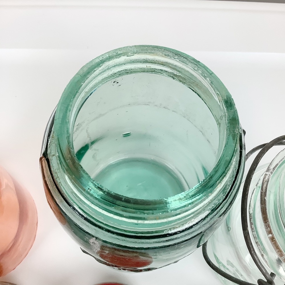 Vintage Ball Canning Pastel Glass Storage Jars - Picture 6 of 10